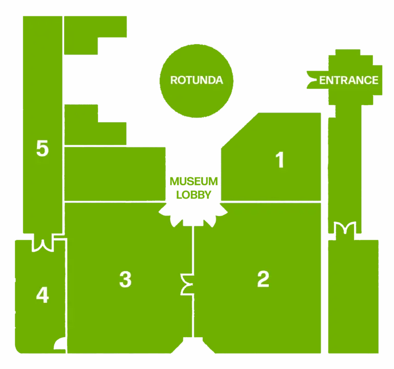 Floor Map of Museum Exhibits